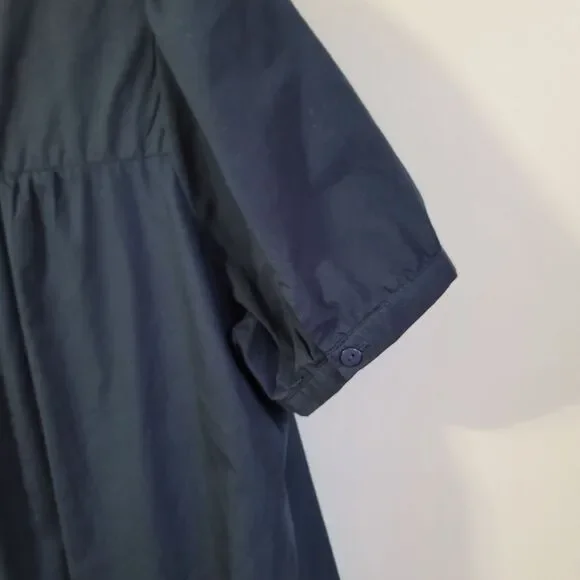 Joh Navy Wrenna Dress with Embroidered Flower Sparkles Size Medium - Picture 6 of 8